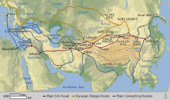 marco polo travels the silk road